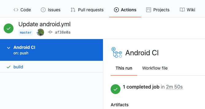 GitHub Actions Android